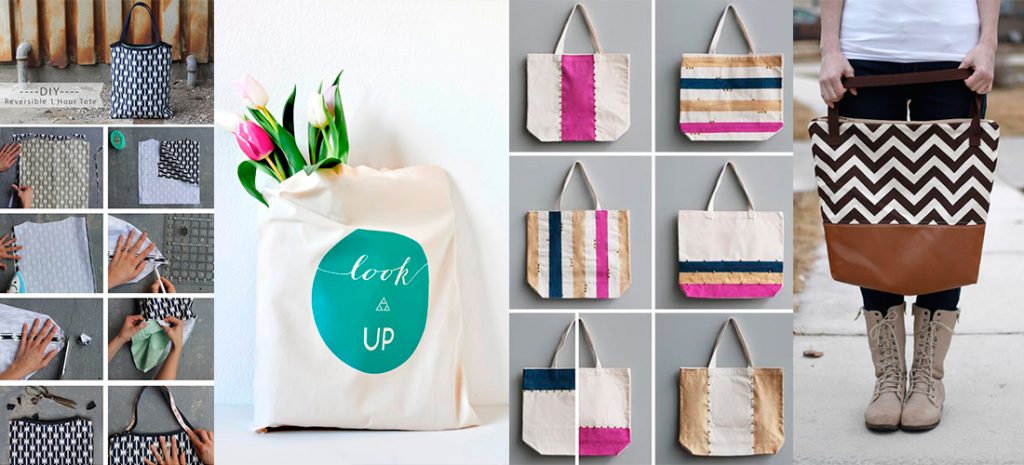 10 formas creativas de decorar una bolsa de tela