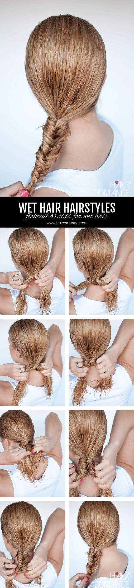 10 peinados hermosos y rápidos para cabello mojado | Mujer de 10