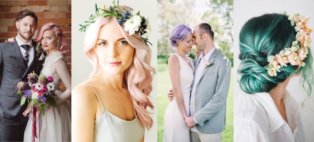 Increíbles tintes de pelo que todas las novias atrevidas querrán lucir el día de su boda