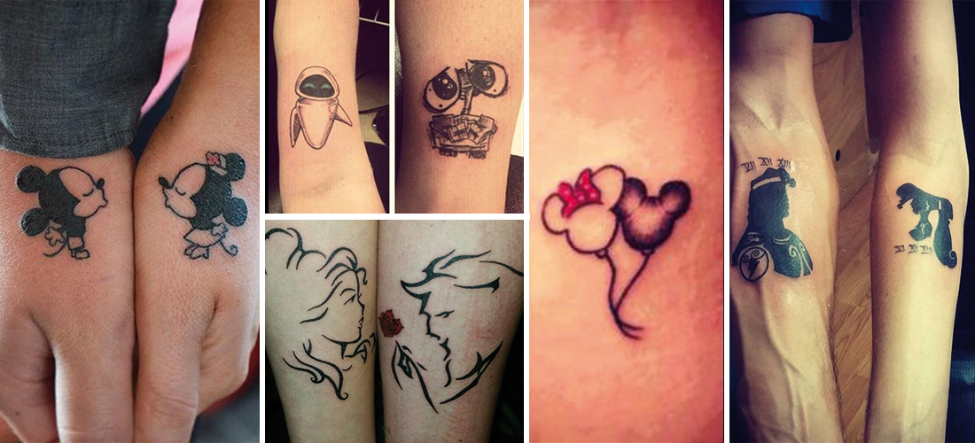 12 tatuajes para parejas inspirados en Disney