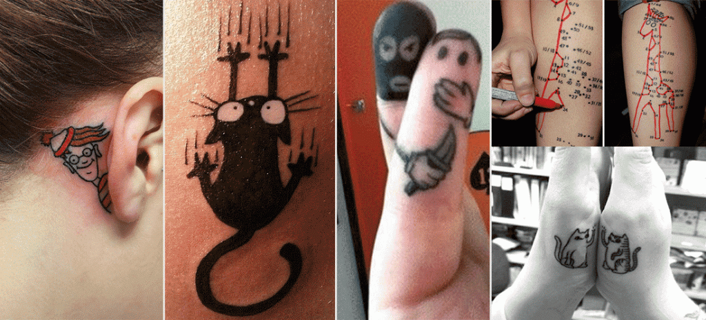 Los 10 tatuajes más divertidos para no tomarte la vida tan en serio