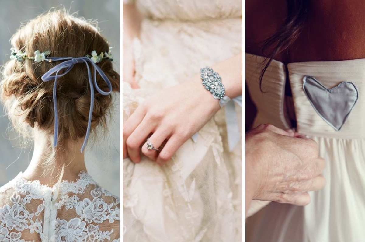 15 formas hermosas de llevar «algo azul» el día de tu boda