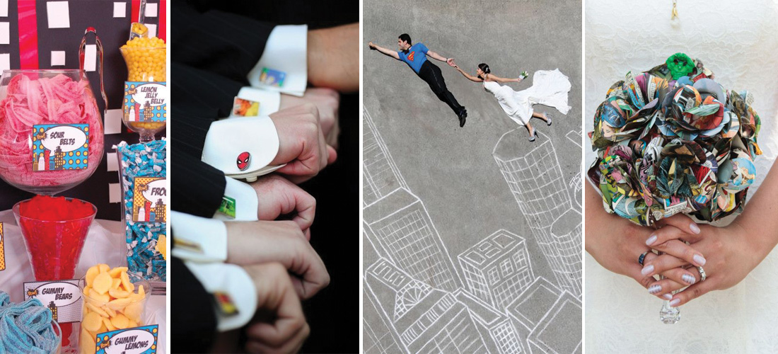 Boda temática: Ideas increíbles para una boda de súper heroes