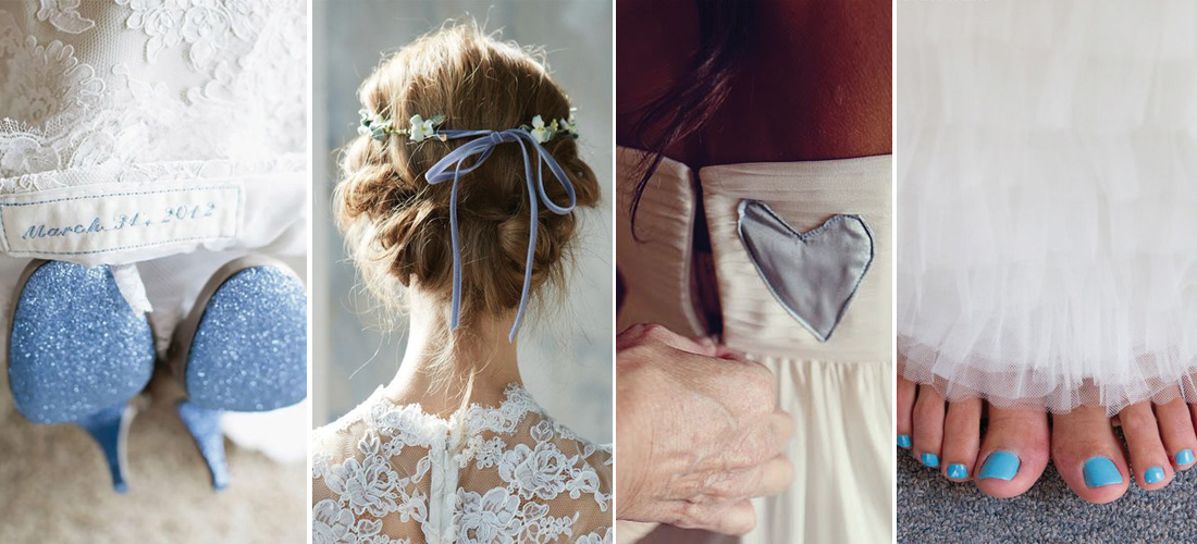15 formas hermosas de llevar «algo azul» el día de tu boda