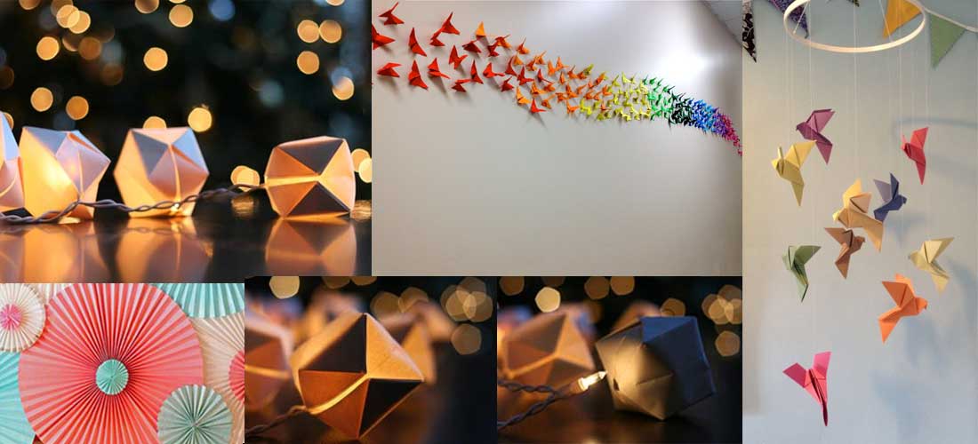Ideas para decorar con origami