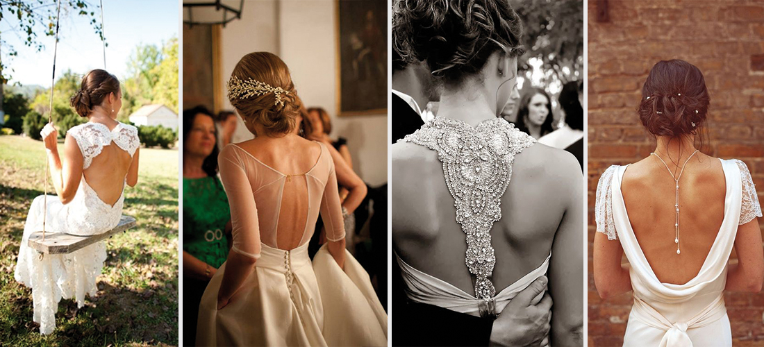 12 vestidos de novia ideales para lucir tu espalda