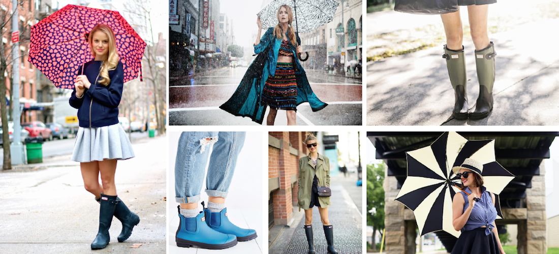 Ideas para lucir chic en tiempos de lluvia