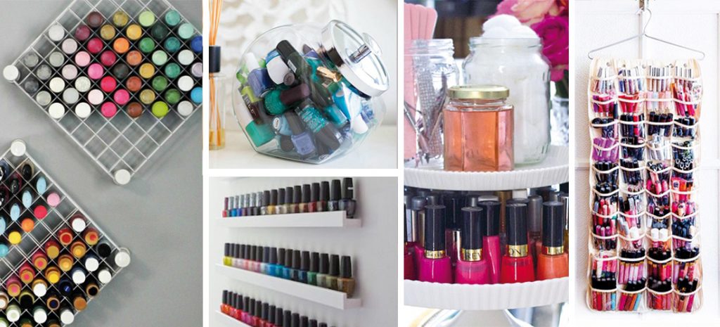 10 ideas geniales para organizar tus esmaltes de uñas