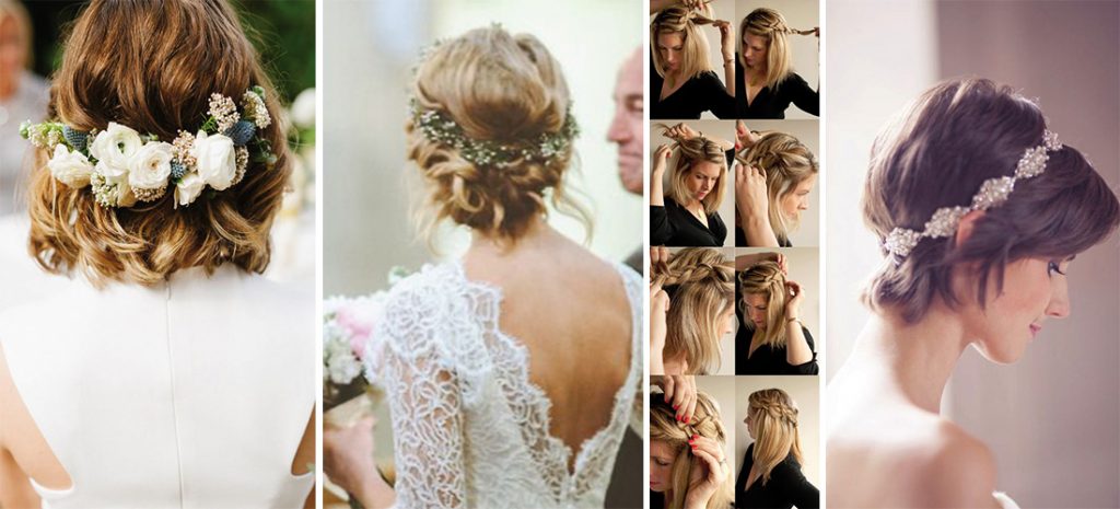10 increíbles peinados para novias de cabello corto