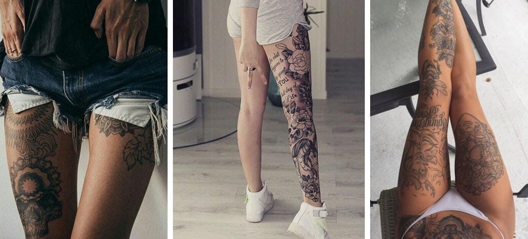tatuajes para que tus piernas se vean más sensuales