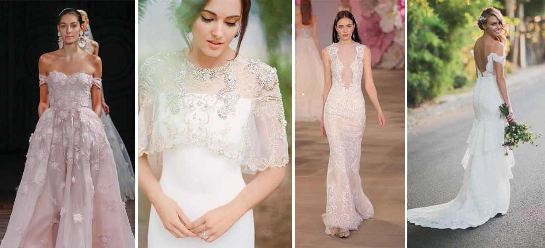 5 hermosas tendencias en vestidos de novia para el 2017