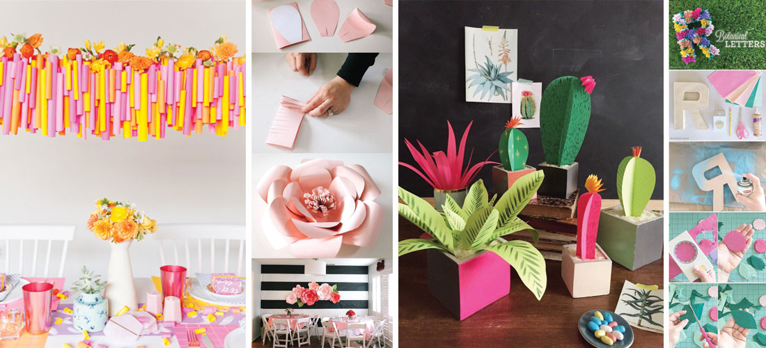 15 formas hermosas y originales de decorar con papel