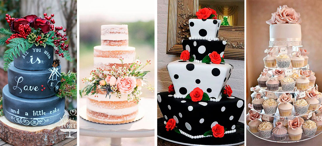15 increíbles ideas de pasteles para tu boda