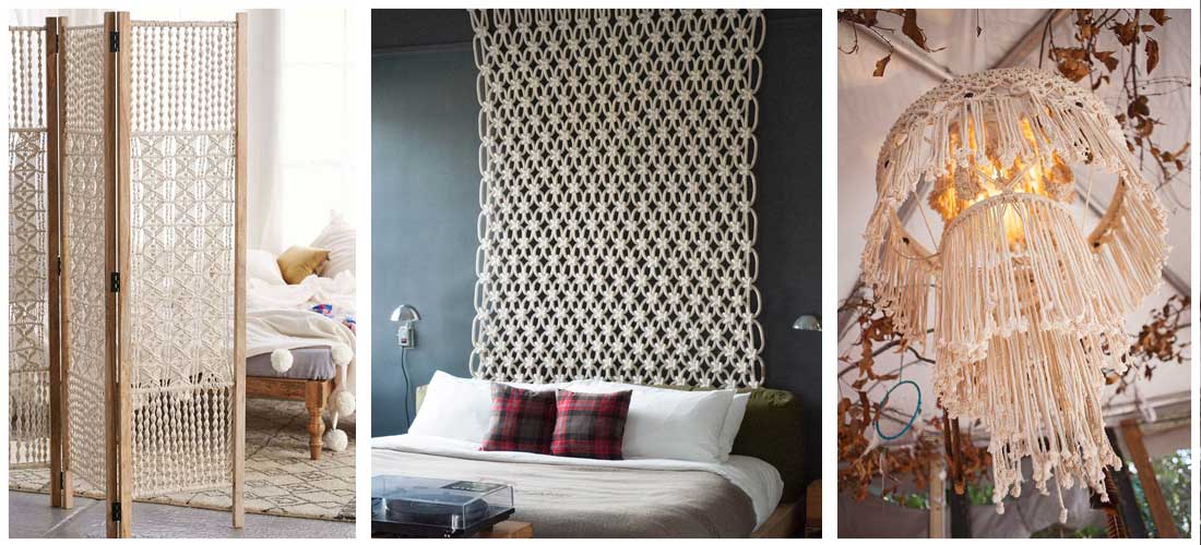 8 formas hermosas de adornar tu casa con macramé