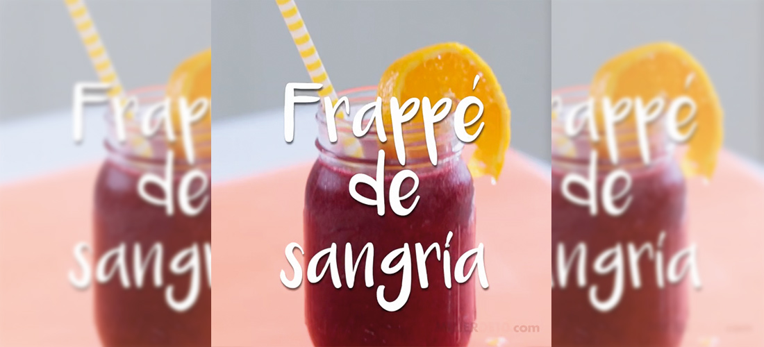 Receta refrescante para hacer frappé de sangría