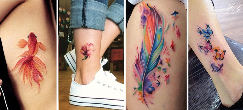 15 tatuajes de “acuarela” que querrás tener cuanto antes