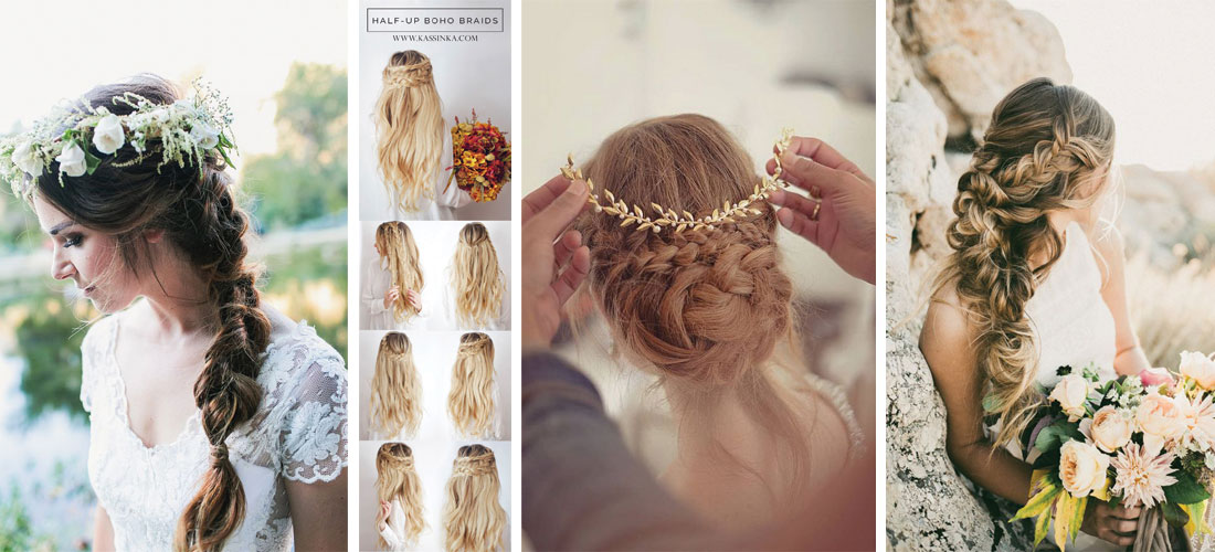 14 hermosos peinados con trenzas para lucir el día de tu boda