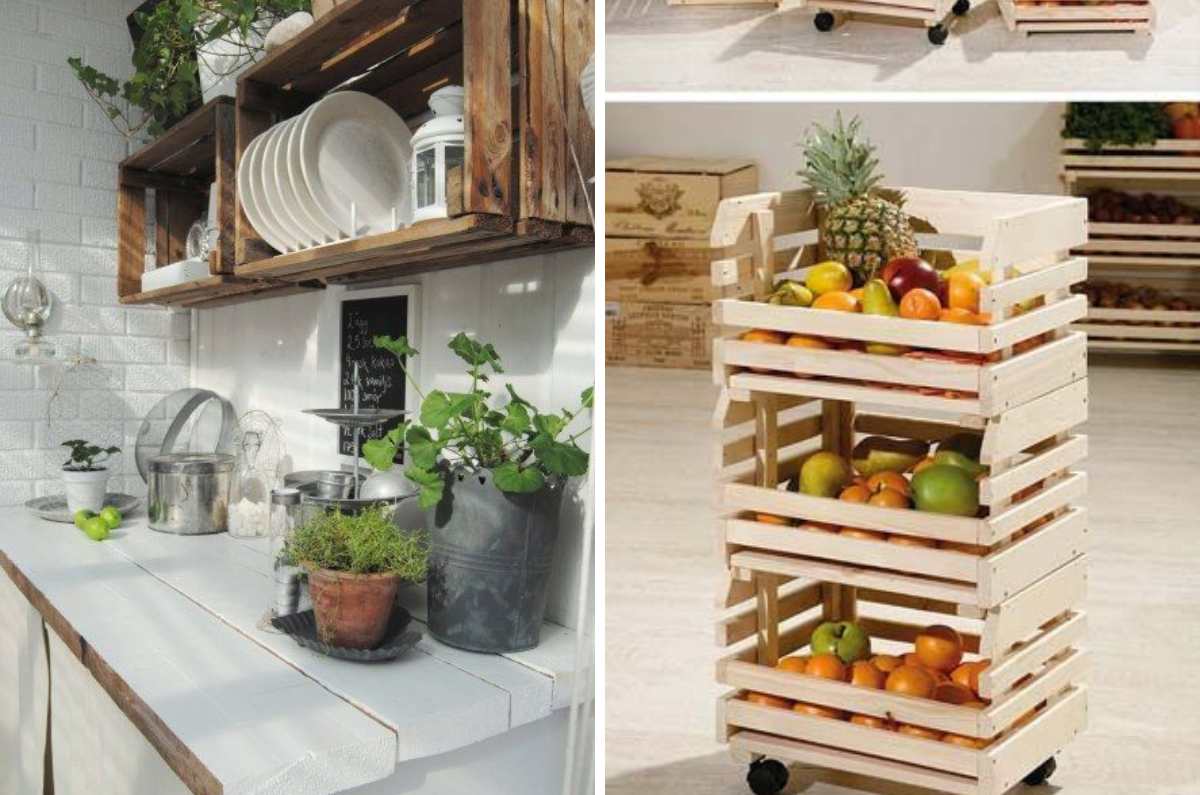 Ideas con cajas de fruta - Paperblog  Cajas de fruta, Decoración de unas,  Muebles de bricolaje