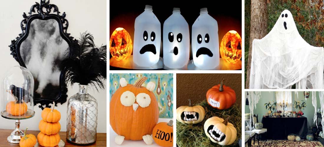 Decoraciones sencillas y padres para tu noche de brujas