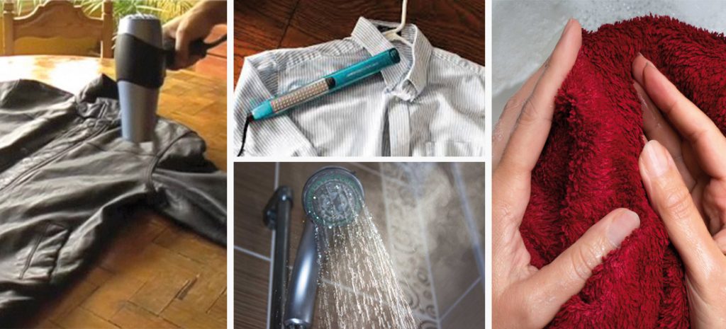 8 formas de desarrugar tu ropa si no tienes plancha
