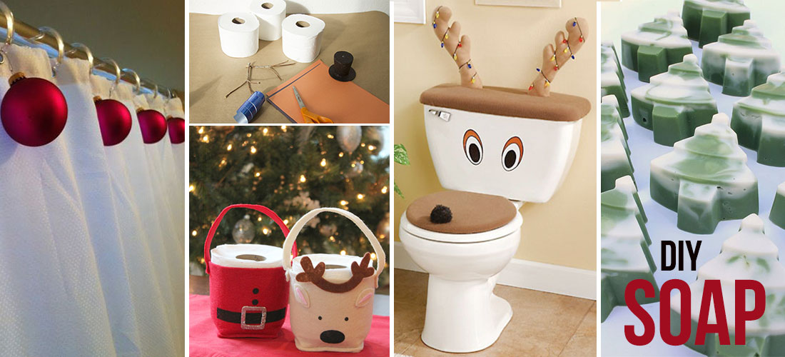 12 ideas increíbles para decorar tu baño en Navidad