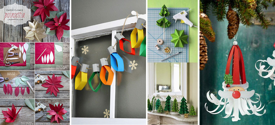 10 decoraciones navideñas con papel que tu casa necesita