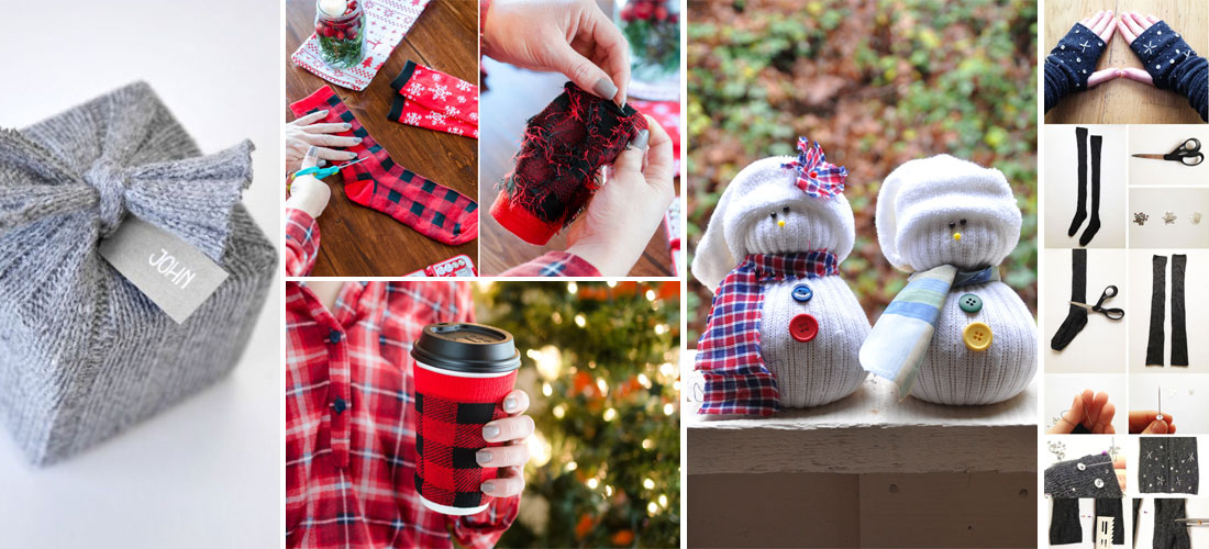 10 formas originales de reciclar tus calcetines esta Navidad