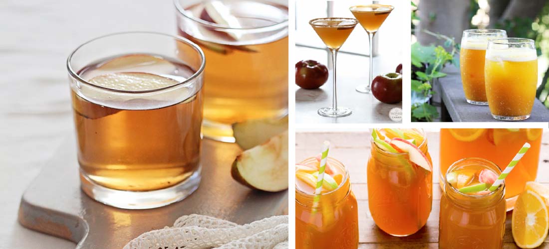 Cocteles navideños con sidra para compartir