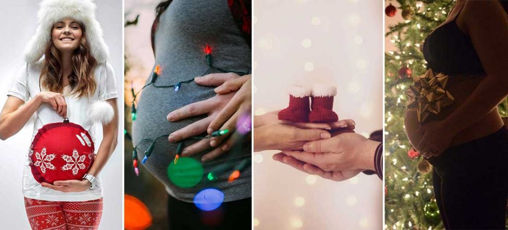 15 fotos hermosas que toda mujer embarazada debe tomarse esta Navidad