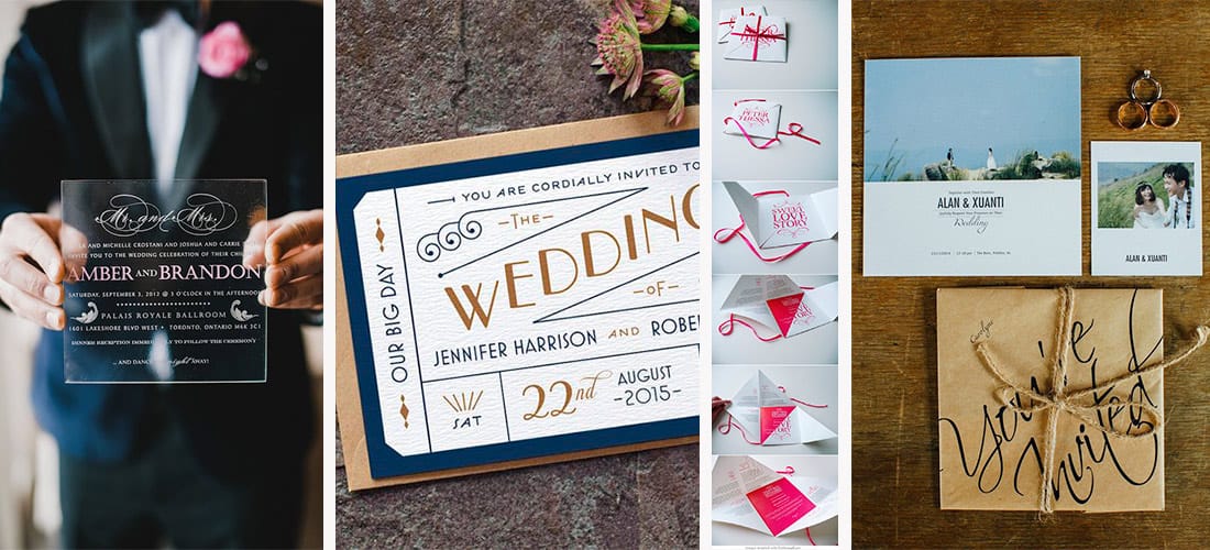 12 creativas ideas para que tus invitaciones de boda sean memorables