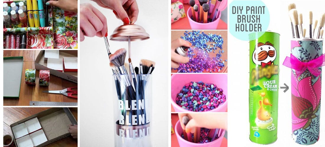 10 organizadores de cosméticos que puedes hacer con materiales reciclados