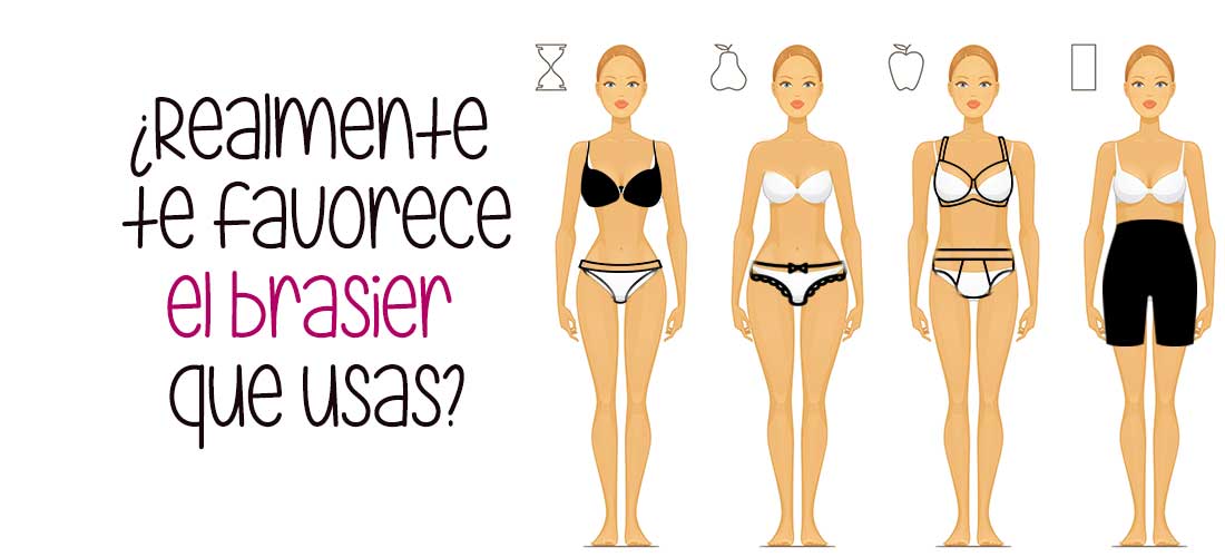 Qué ropa interior te favorece según tu tipo de cuerpo | Mujer de 10