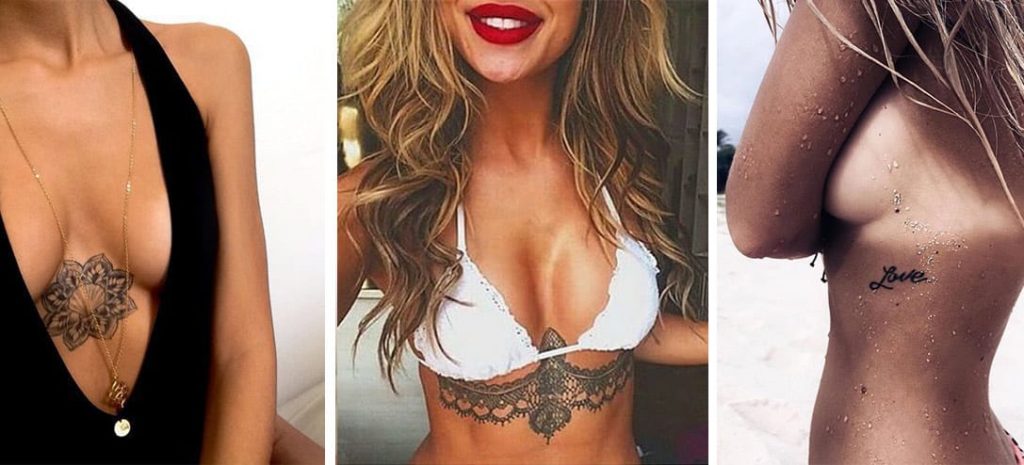 10 tatuajes sexys al rededor de las bubis que te encantarán
