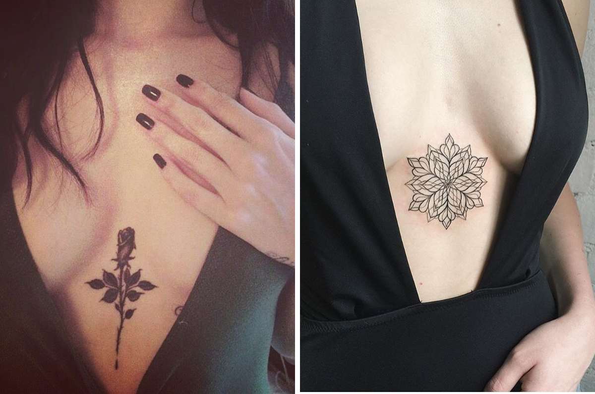 Tatuajes para lucir escotes pronunciados: 20 ideas de inspo
