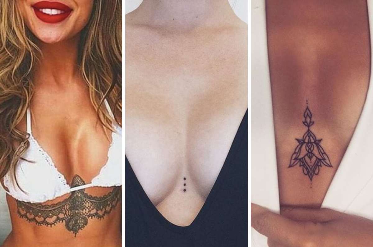 10 tatuajes sexys para lucir escotes pronunciados
