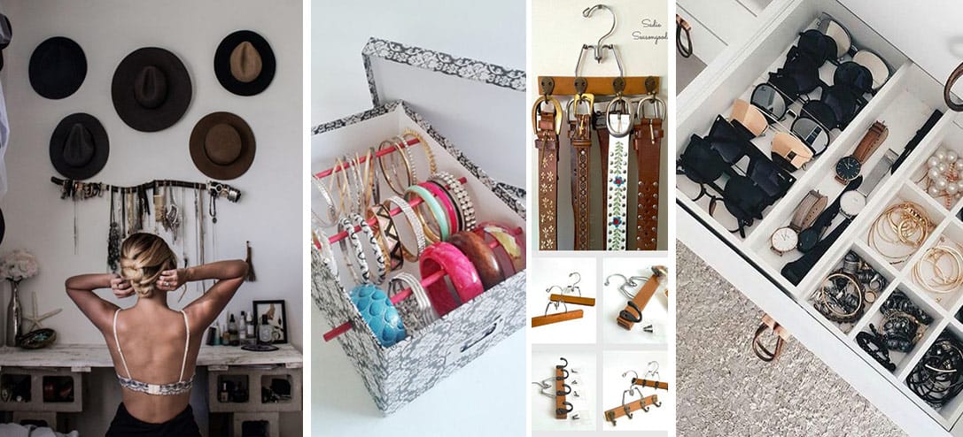 10 creativas ideas para organizar tus accesorios