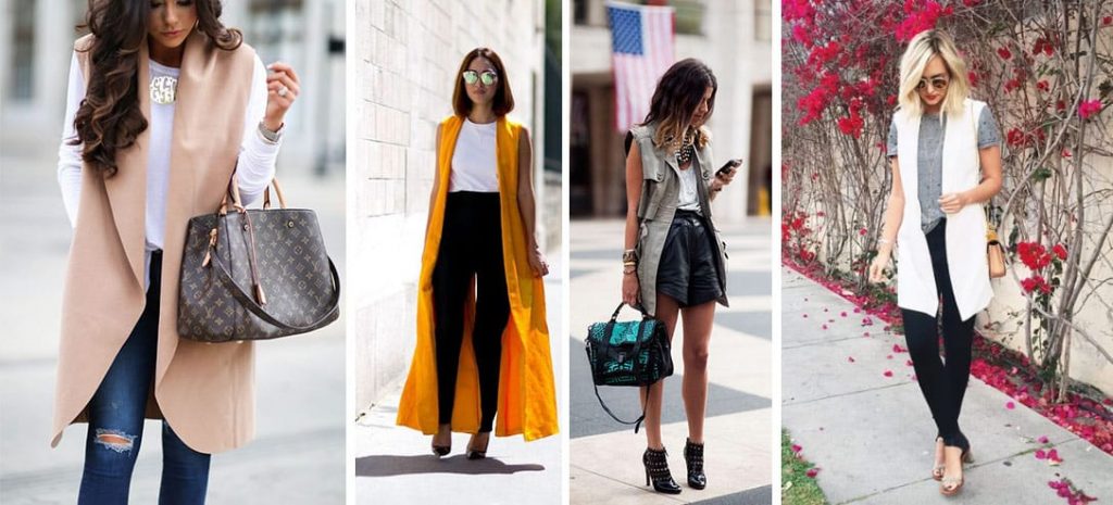 10 increíbles ideas para mejorar tu outfit con chalecos largos