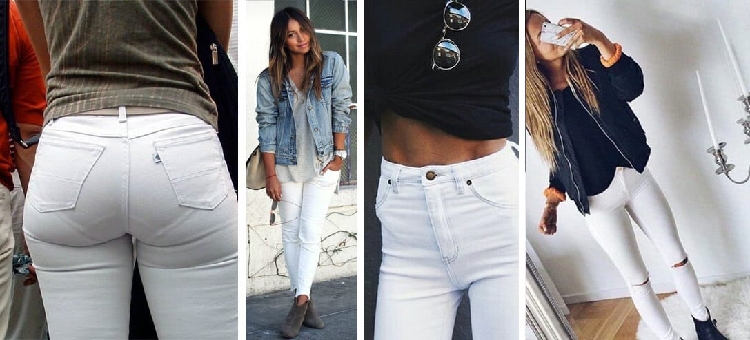 Pantalon blanco hotsell mujer con tenis