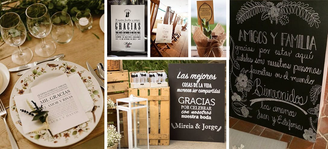 forma de agradecer a tus invitados