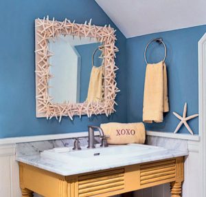 Decorar-espejo-baño-estrellas-de-mar