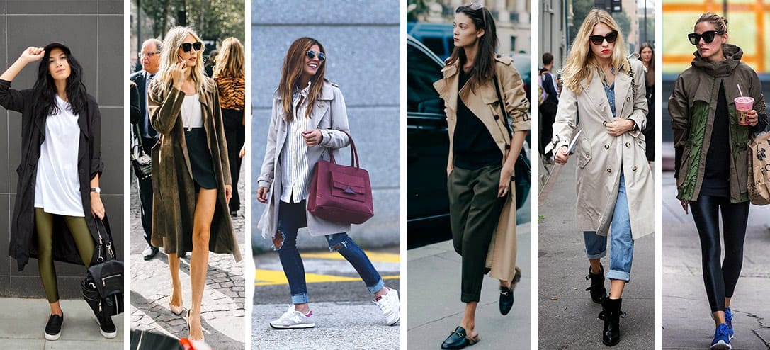 20 outfits con gabardina ideales para época de lluvia y por si sale el sol