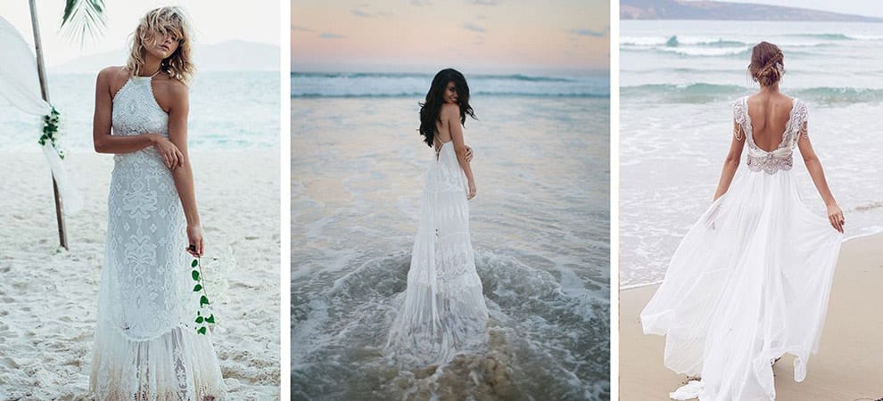 10 vestidos de novia perfectos para boda de playa