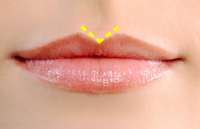 forma de tus labios