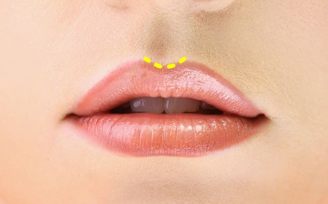 forma de tus labios