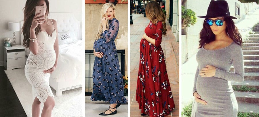 10 formas de llevar vestido cuando estás embarazada
