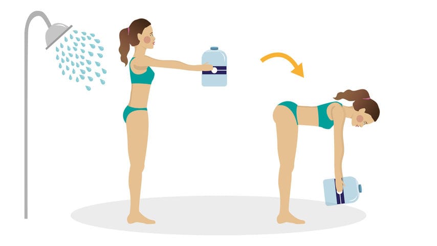 5 ejercicios que puedes hacer mientras te bañas 0