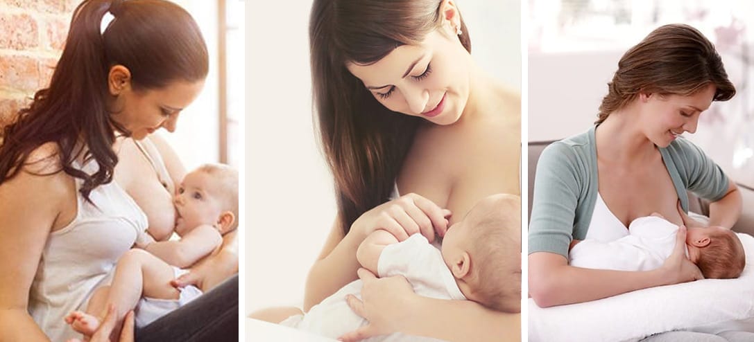 7 posiciones para amamantar a tu bebé cómodamente