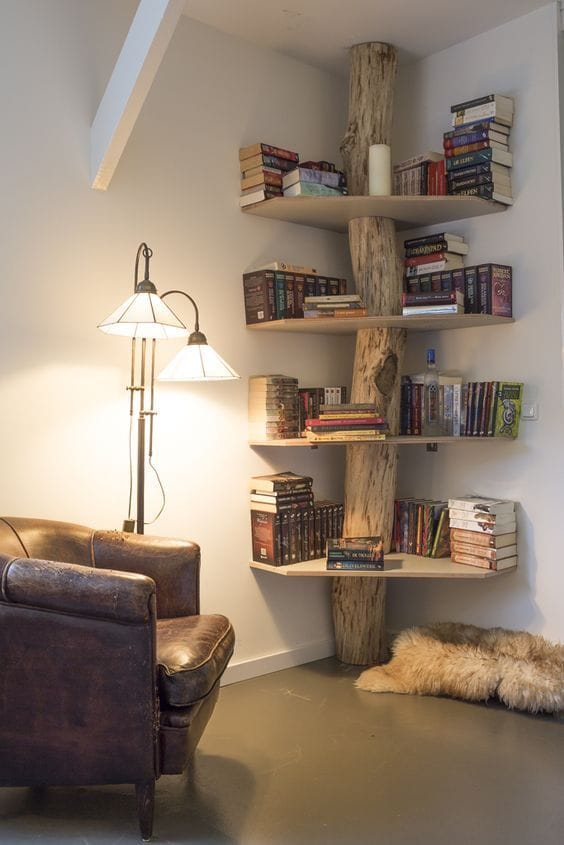 11 formas de decorar con estantes de libros en tu habitación 6