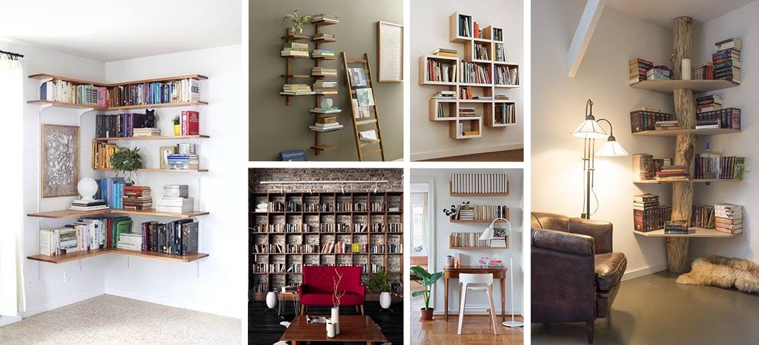 11 formas de decorar con estantes de libros en tu habitación