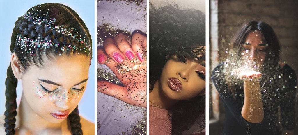 glitter, la nueva tendencia de maquillaje